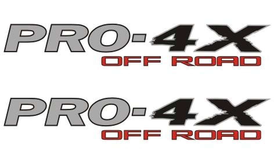 PRO-4X Off Road Zijkant Vinyl Stickers Set voor Nissan Titan