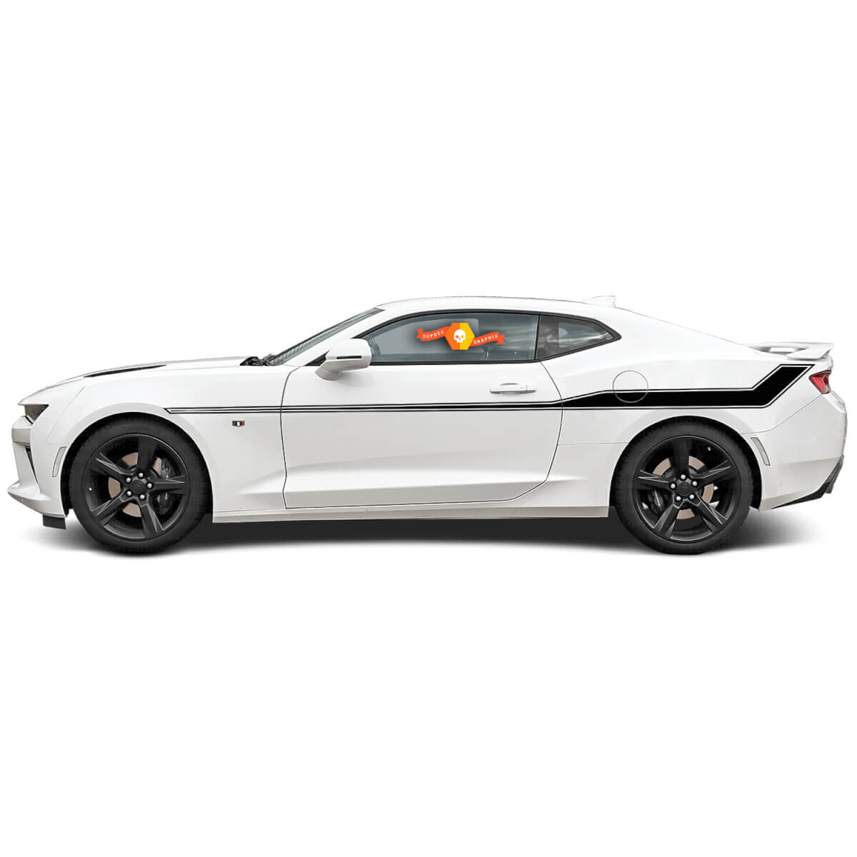 2014 2015 Chevy Camaro kant hockeystick Rally Bodyline strepen stickers stickers sport
