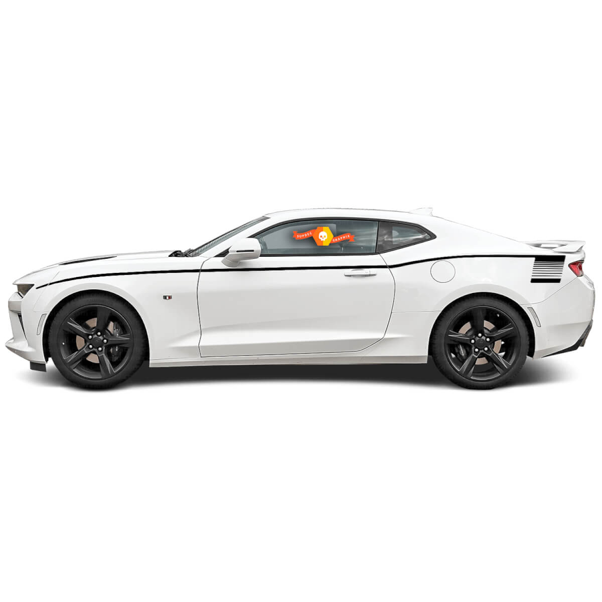 2016 2017 2018 Chevy Camaro Bodyline Strobe Side Racing Strepen Hockey Stickers Decals
