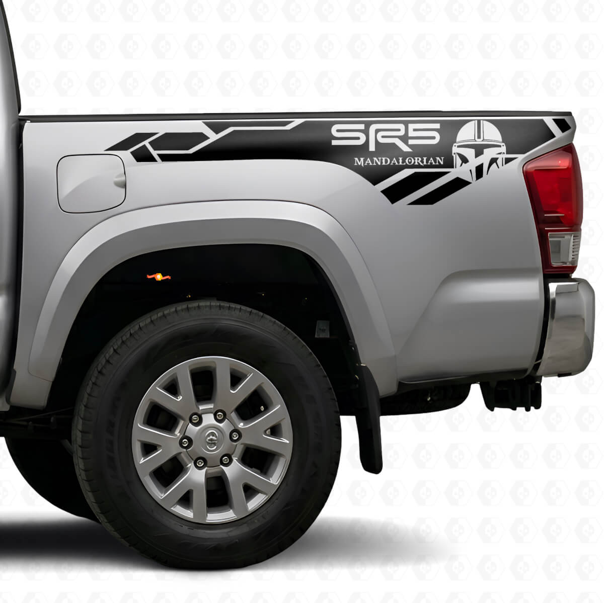SR5 Mandaloriaanse stijl achterzijraam vinylstickers voor Toyota Tacoma
