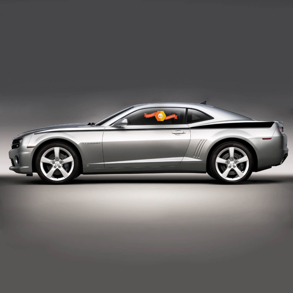 Legacy Side Stripes Premium Vinyl Sticker Decal Graphics past op 2010-2014 Chevy Camaro
