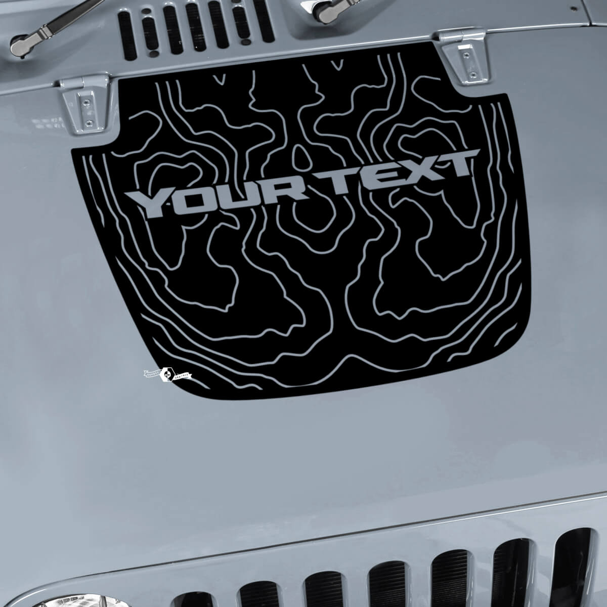 Jeep Wrangler grafische kit Vinyl Wrap Sticker sticker Blackout Contour kaart Hood sticker sticker
