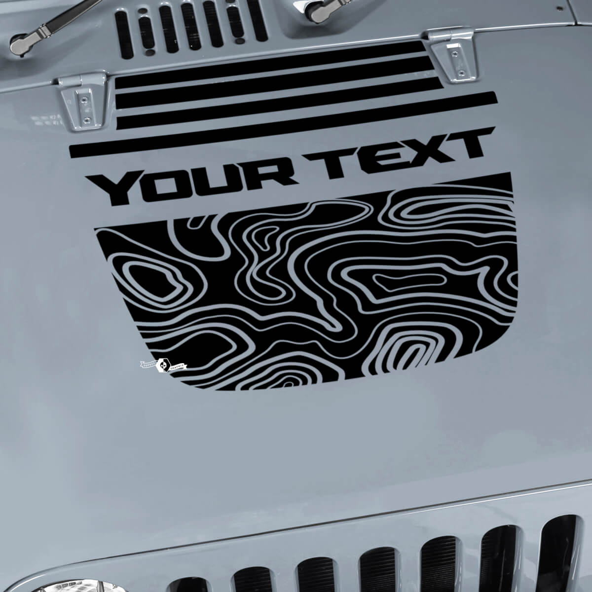 Jeep Wrangler grafische kit Vinyl Wrap Sticker sticker Blackout Contour kaart Hood Split Strobe stijl sticker sticker
