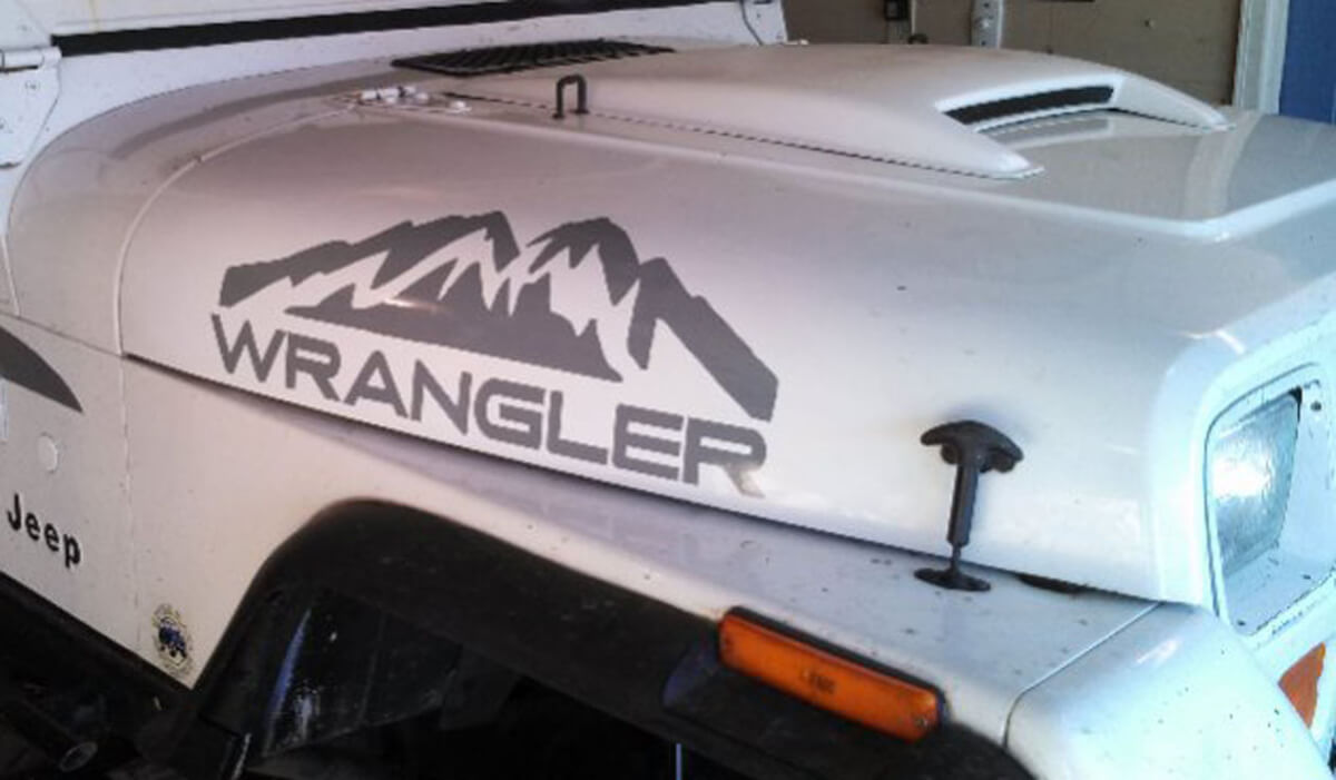 2 Jeep Wrangler Rubicon BERGEN CJ TJ YJ JK XJ Vinyl Sticker#2