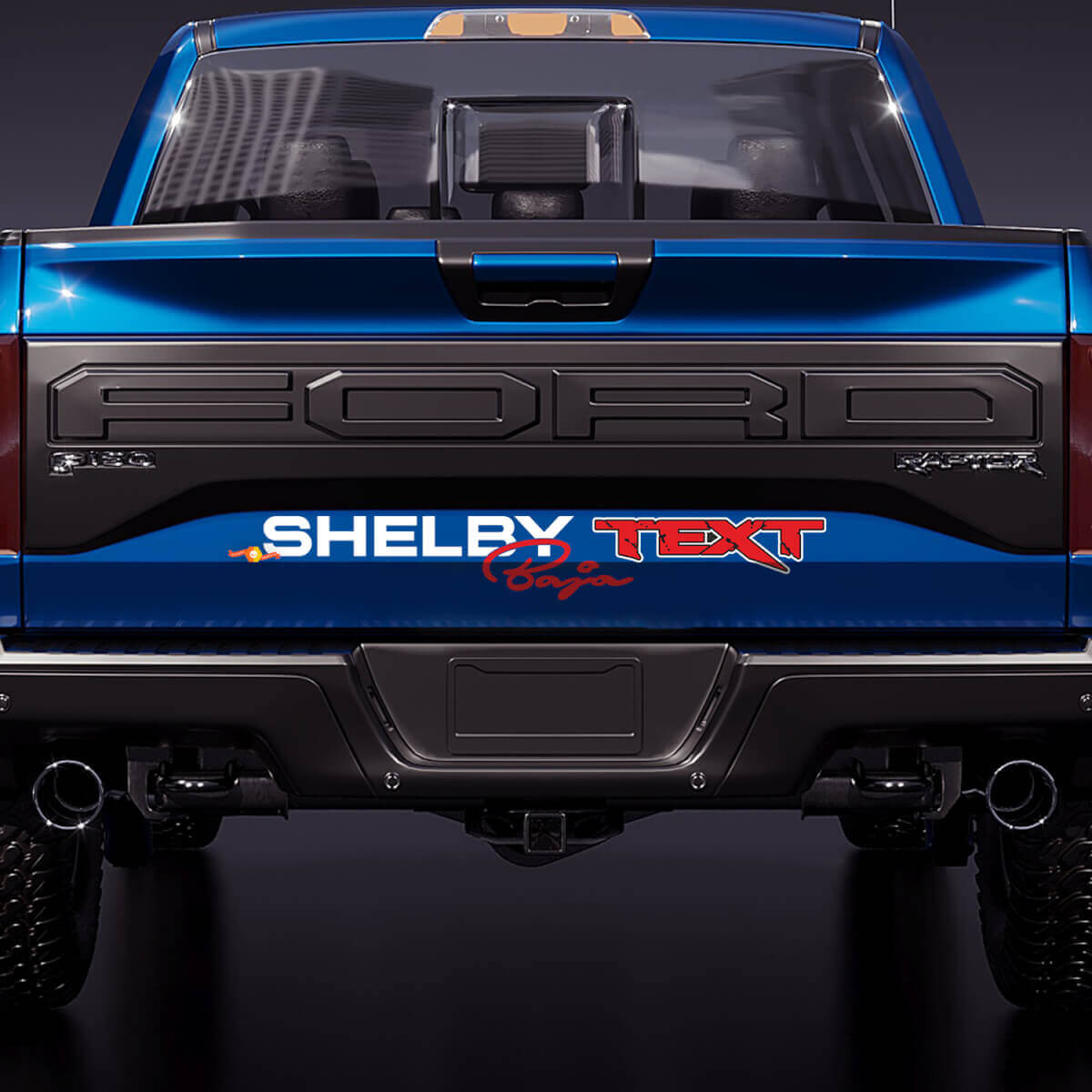 Shelby Baja Edition Achterklep Graphics Vinyl Decal Sticker voor Musclecar truck power truck
