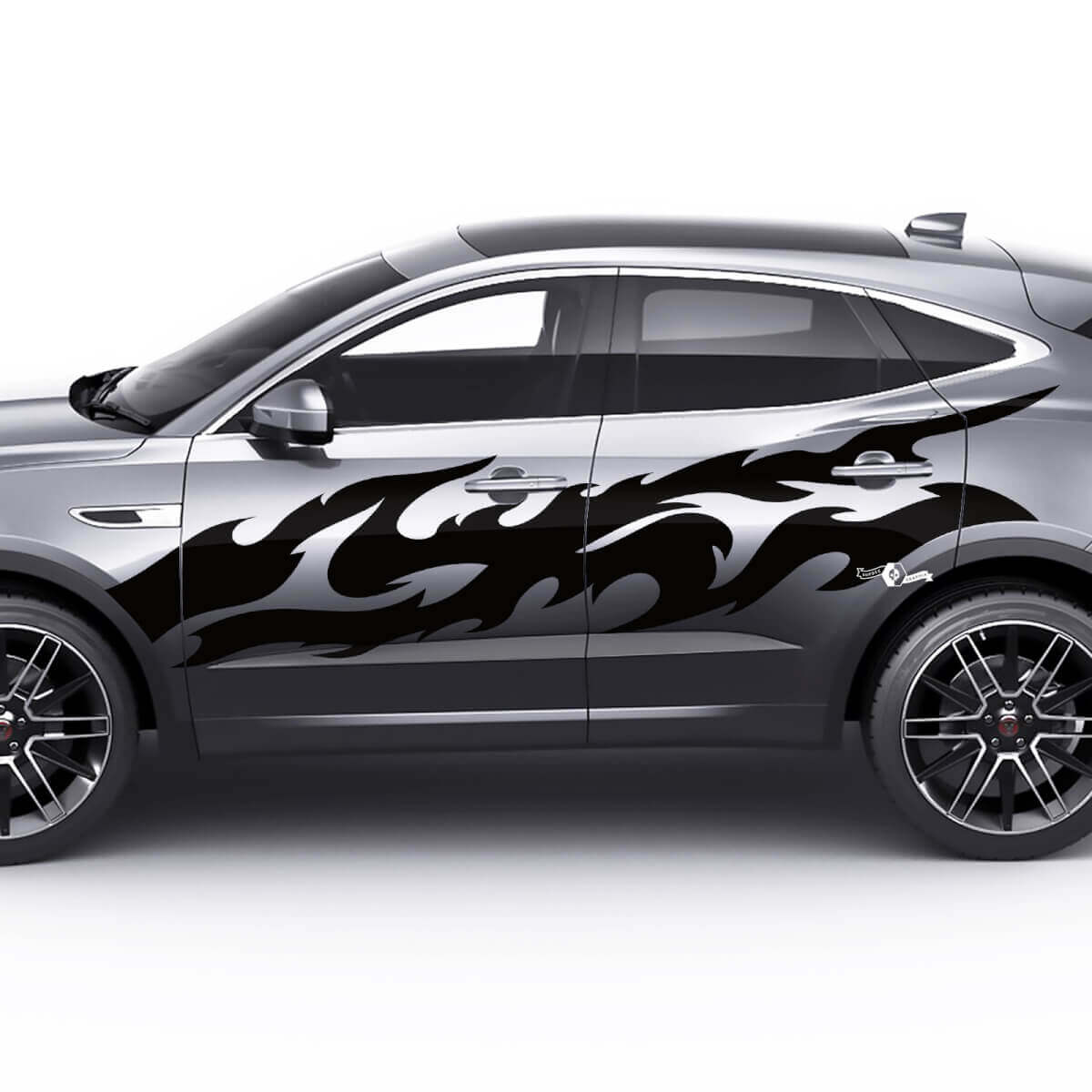 Jaguar E-Pace Zijvlam Kleur Deuren Graphics sticker Logo decal
