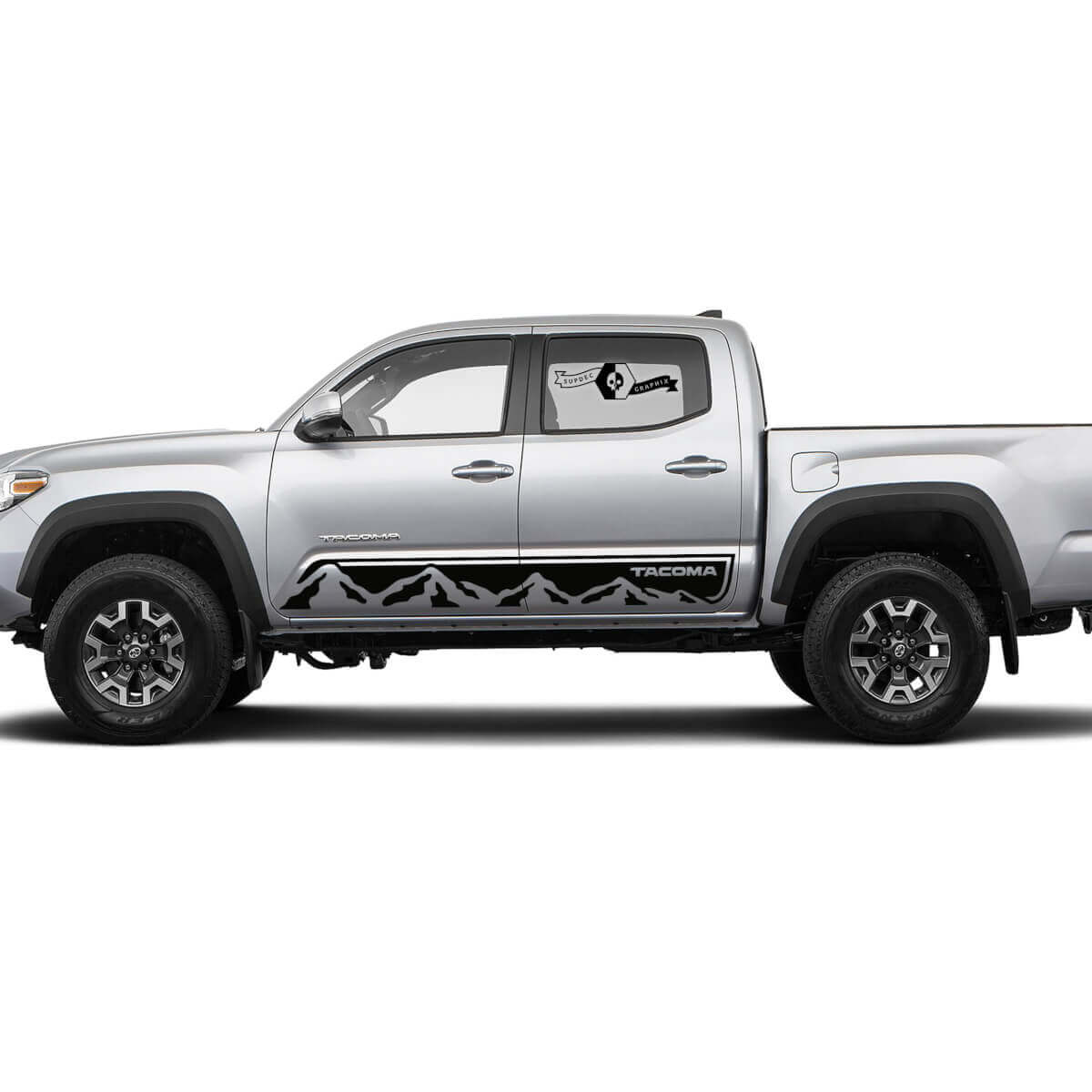Mountai Style Zijstripes Vinyl Decal Kit voor Toyota Tacoma