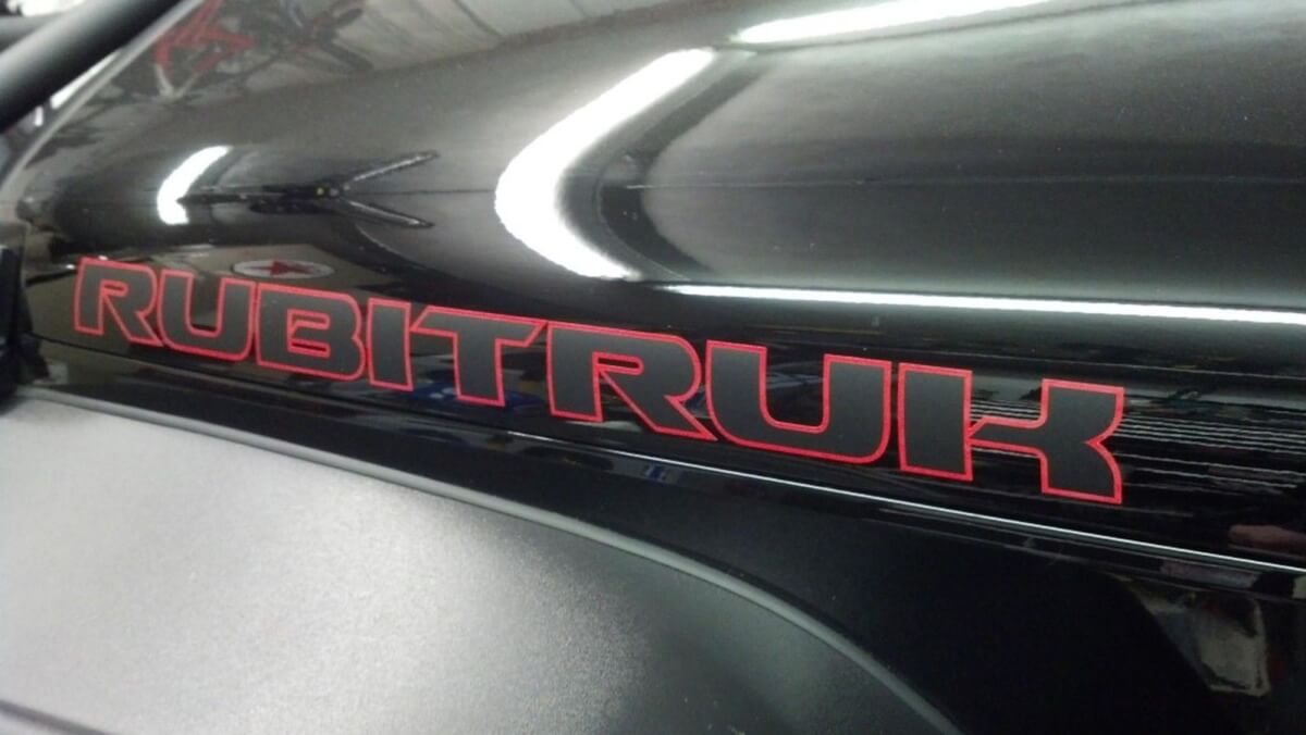 2 Rubitruck Wrangler Rubicon Jeep CJ TJ YK JK Vinyl Sticker Decal
