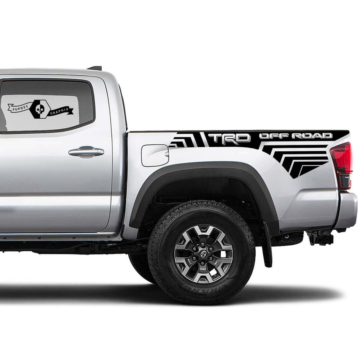 TRD 4x4 Off-Road Lines BedSide Side Vinyl Stickers Decal passend voor Toyota Tacoma Tundra alle jaren
