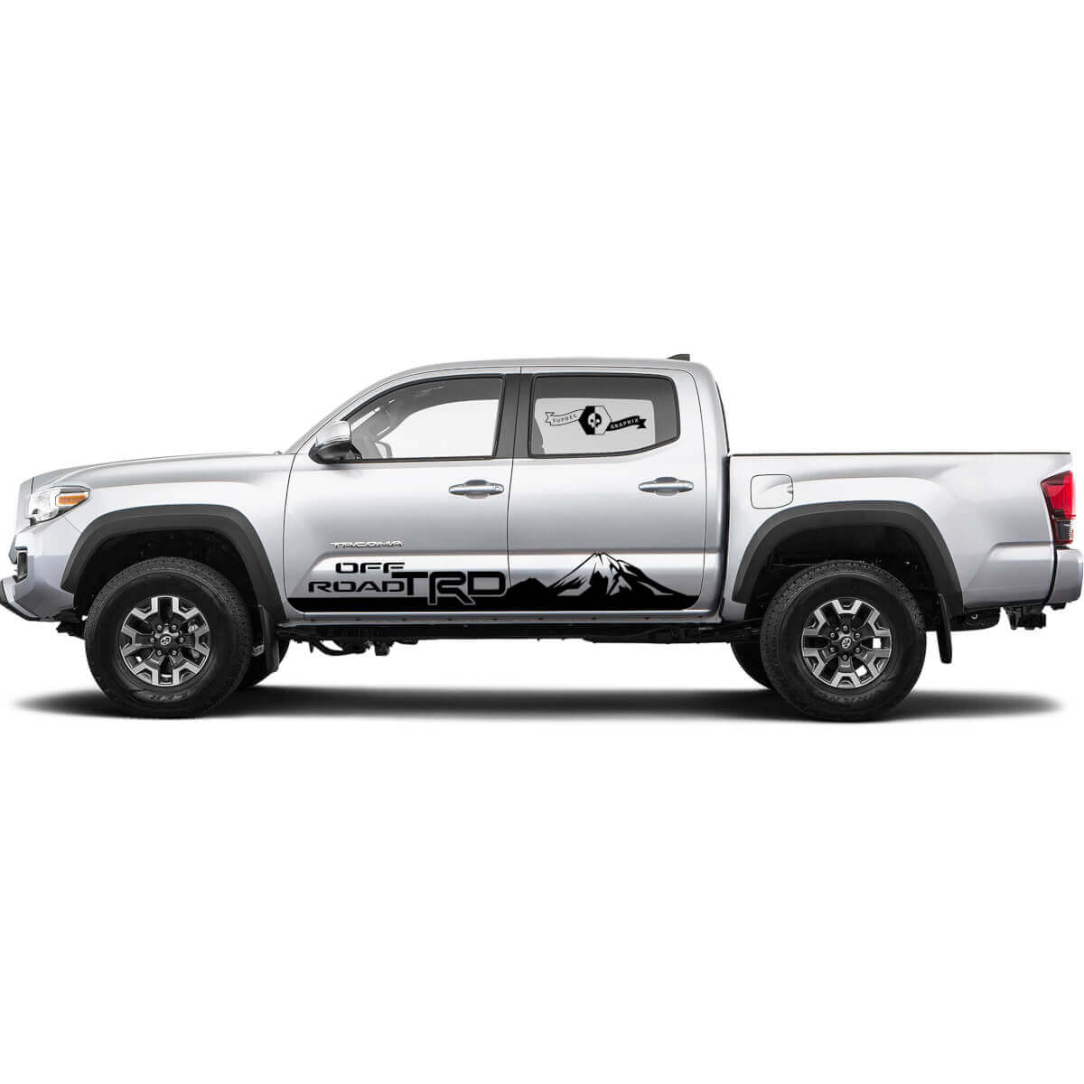 TRD off road Mountains Rocker Panel BedSide Side Vinyl Stickers Decal passend voor Toyota Tacoma Tundra alle jaren

