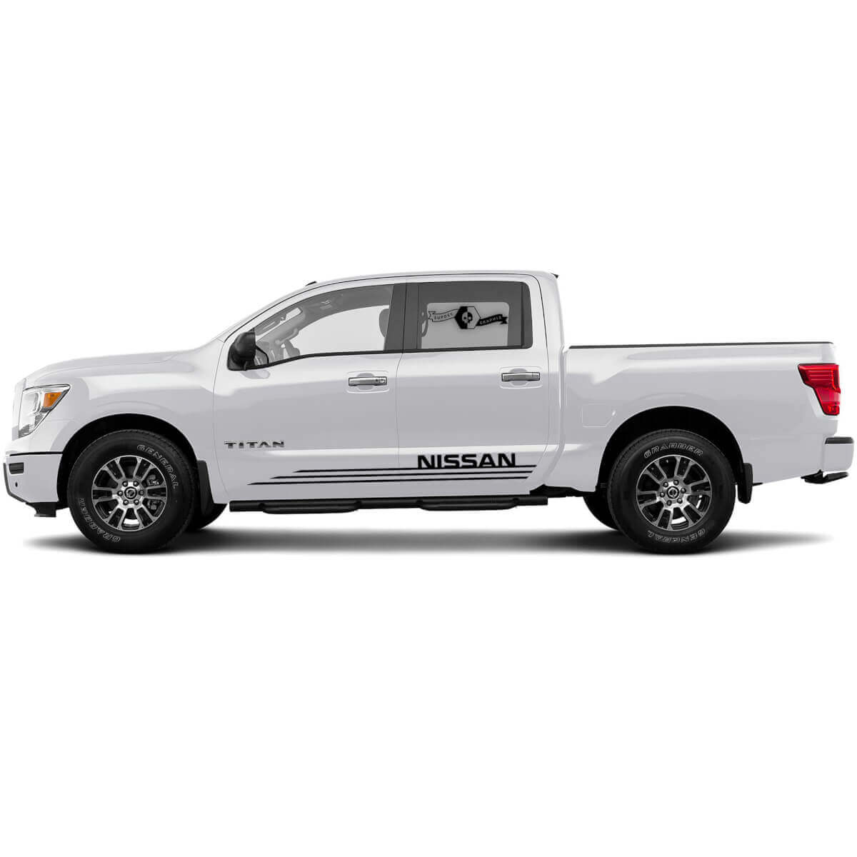 Set Nissan Decal Strobe Line Rocker Panel Stripe Sticker Side Stripe Kit Voor Nissan Titan Side Vinyl Stickers
