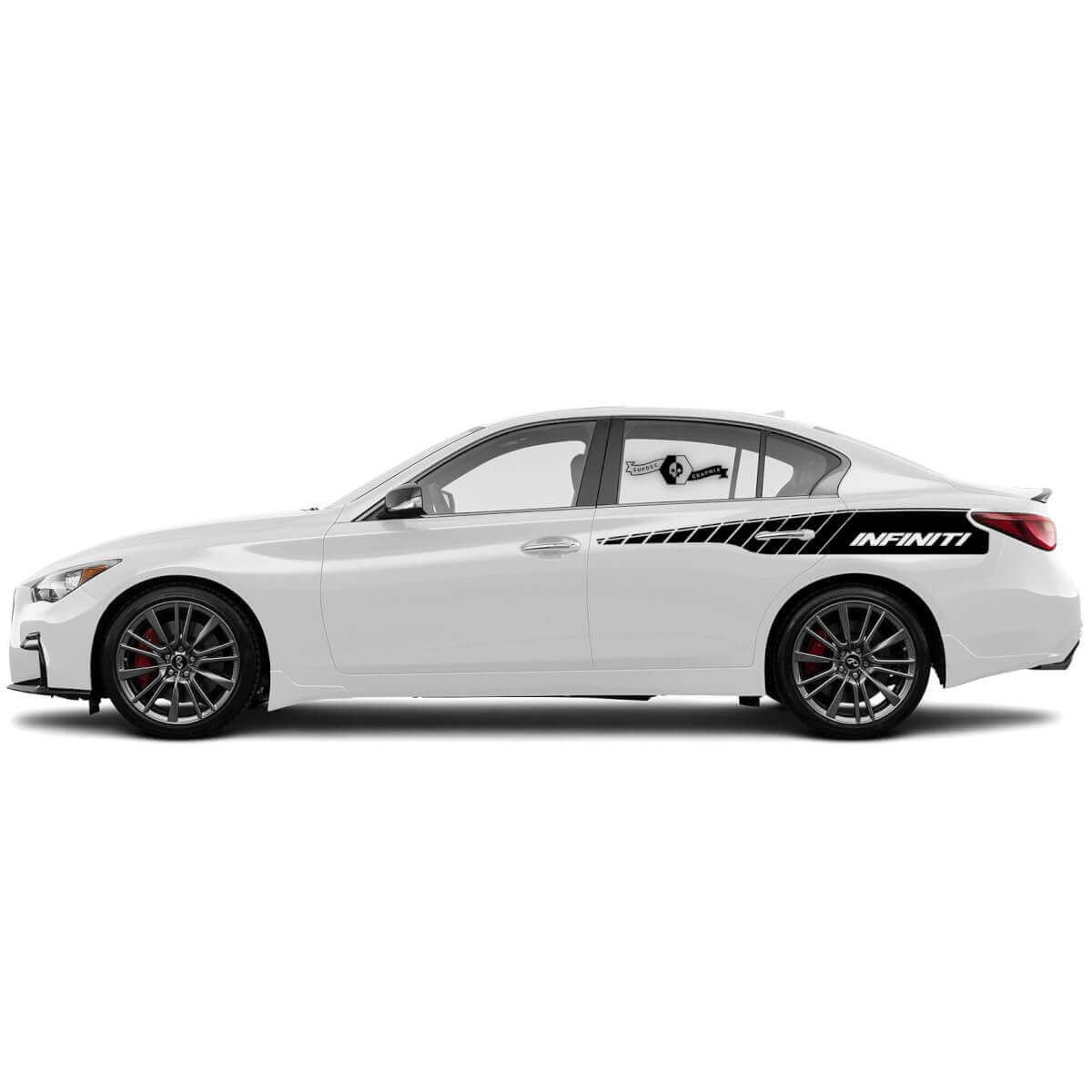 Achterklep Accent Strip Side Decal Sticker deursticker voor INFINITI Q50
