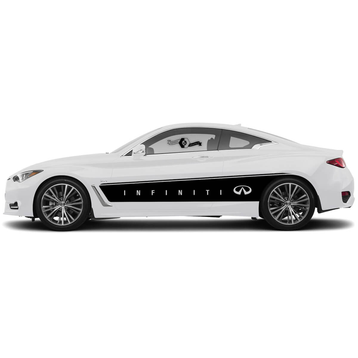 INFINITI LOGO Stijl Zij Vinyl Decal Sticker voor Infiniti Q50