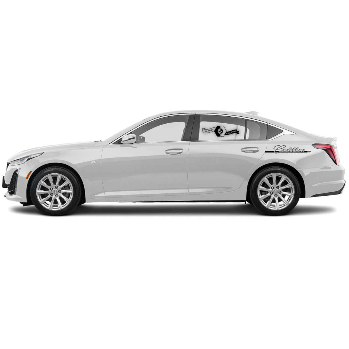 2 Nieuwe Decal Sticker Bed vinyl Decal voor Cadillac CT5
