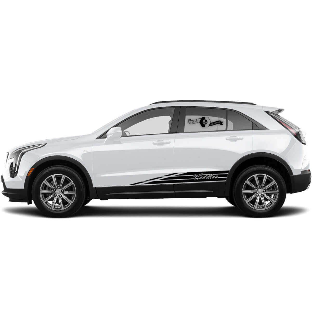 Nieuwe Decal A-stijl Sticker Driedubbele Lijn Streep voor Cadillac XT4
