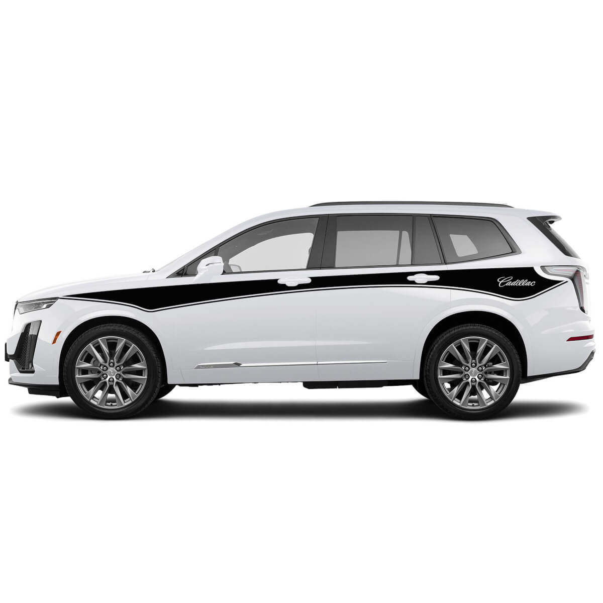 2 Nieuwe sticker Deur-up Klassieke Sticker Lijnen Stripe Wide voor Cadillac XT6