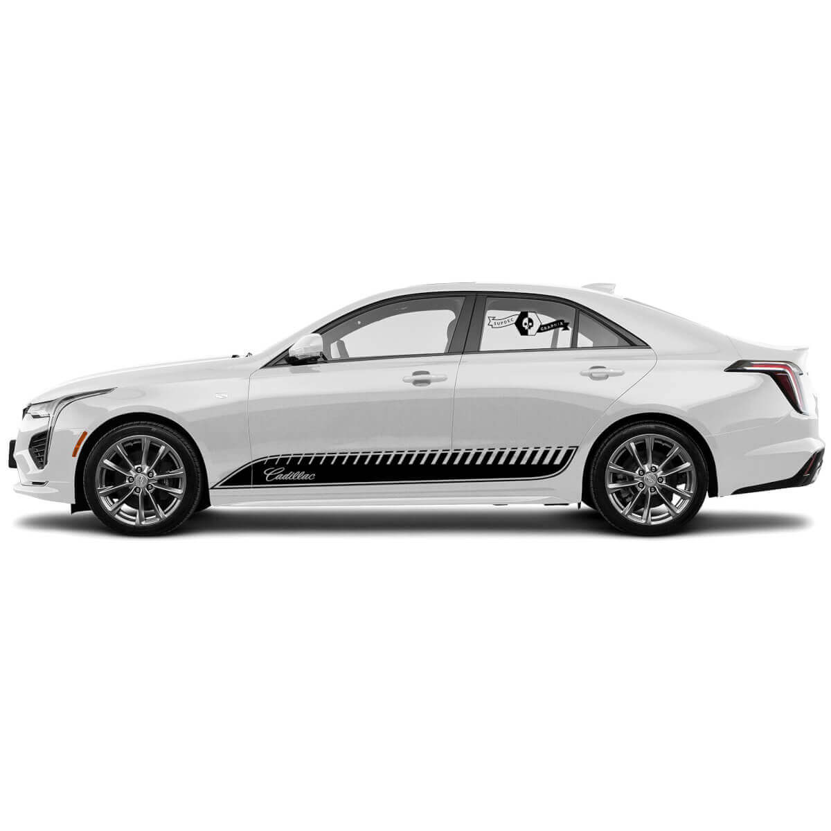 2 Nieuwe Decal Sticker Stijlvolle Deuren Accent Trim Grenslijnen Met Putjes Omwikkel Vinyl Decal voor Cadillac CT4
