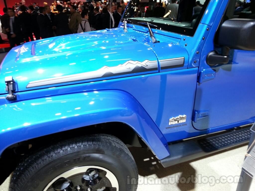 Polar Edition motorkap zijvinylstickerset voor Jeep Wrangler 2014