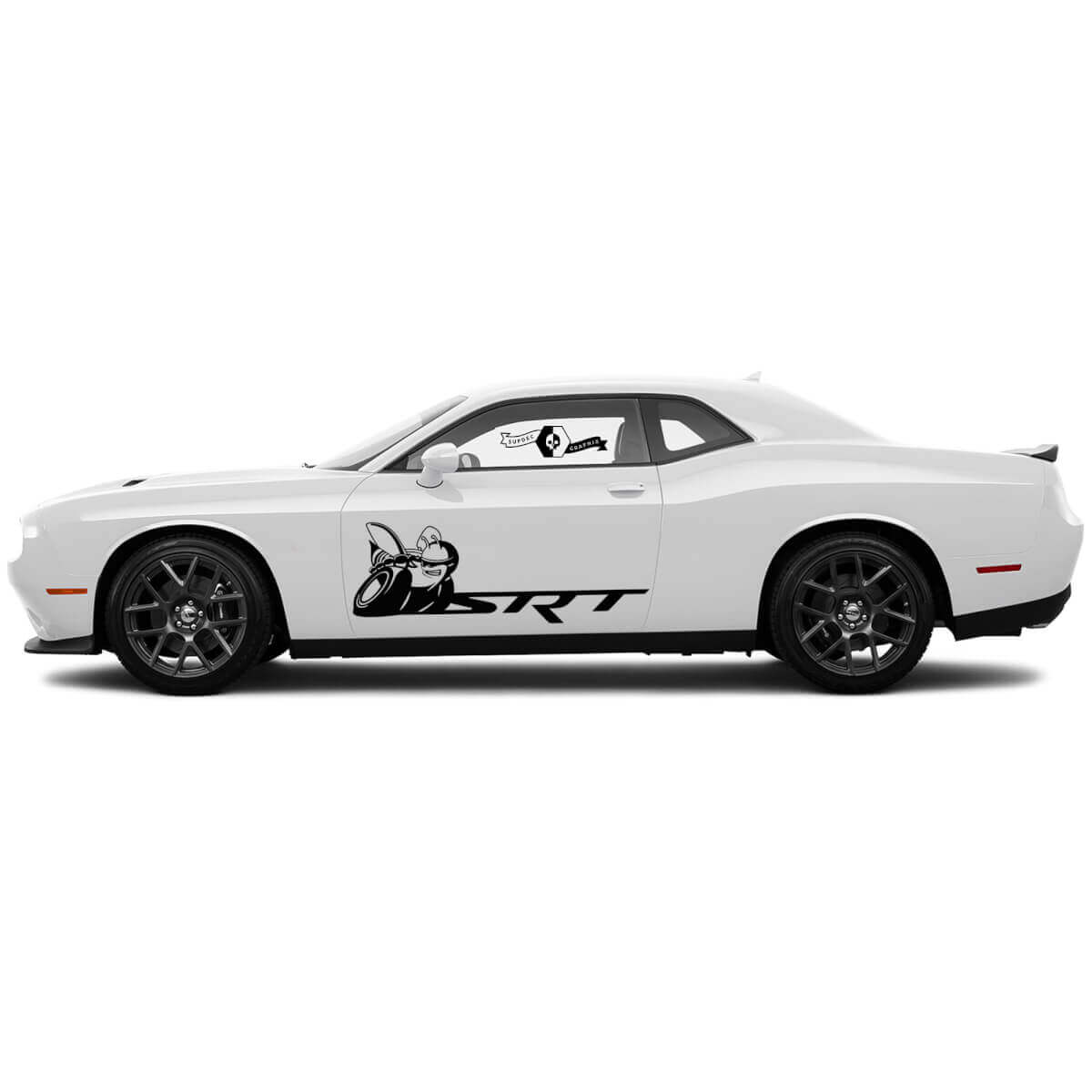 2 Zijde Dodge Challenger Scat Pack Deuren Zijde Klassieke Zijde Vinyl Decals Grafische Sticker

