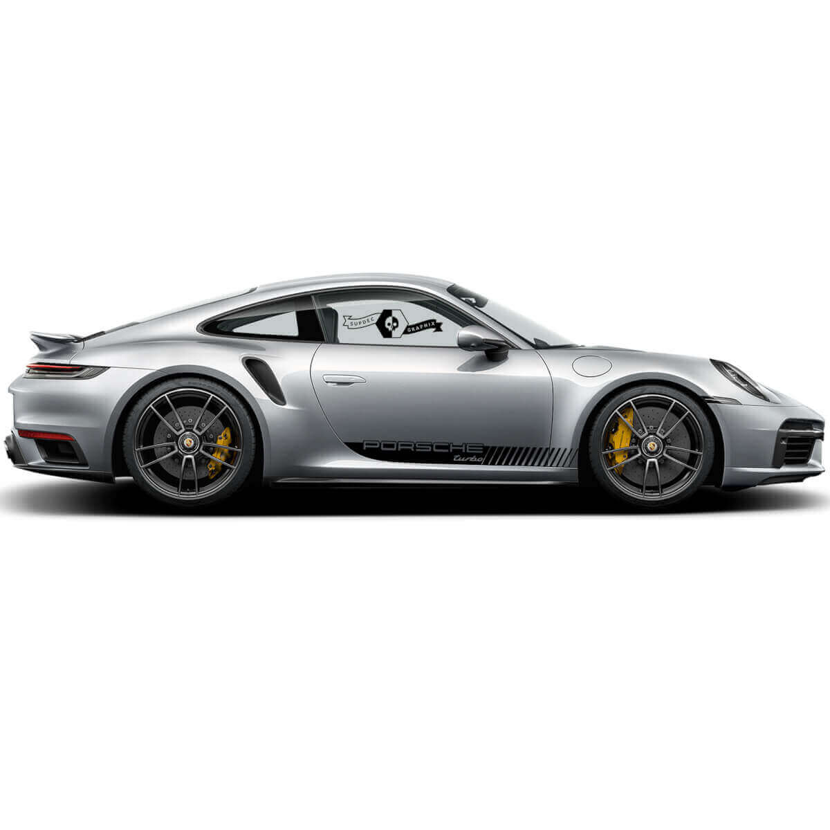 Porsche Turbo zijstrepen vinyl decalset voor Porsche 911 Carrera