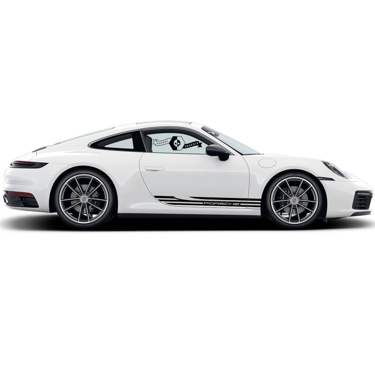 2 Porsche 911 Porsche Carrera Rocker Panel Side Stripes Deuren Trim Decal Sticker