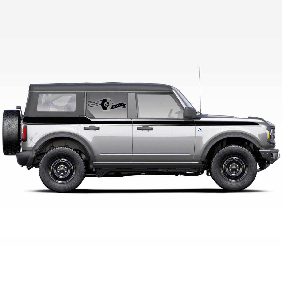 Accent Zijstrepen Vinyl Decal voor Musclecar horse 2021