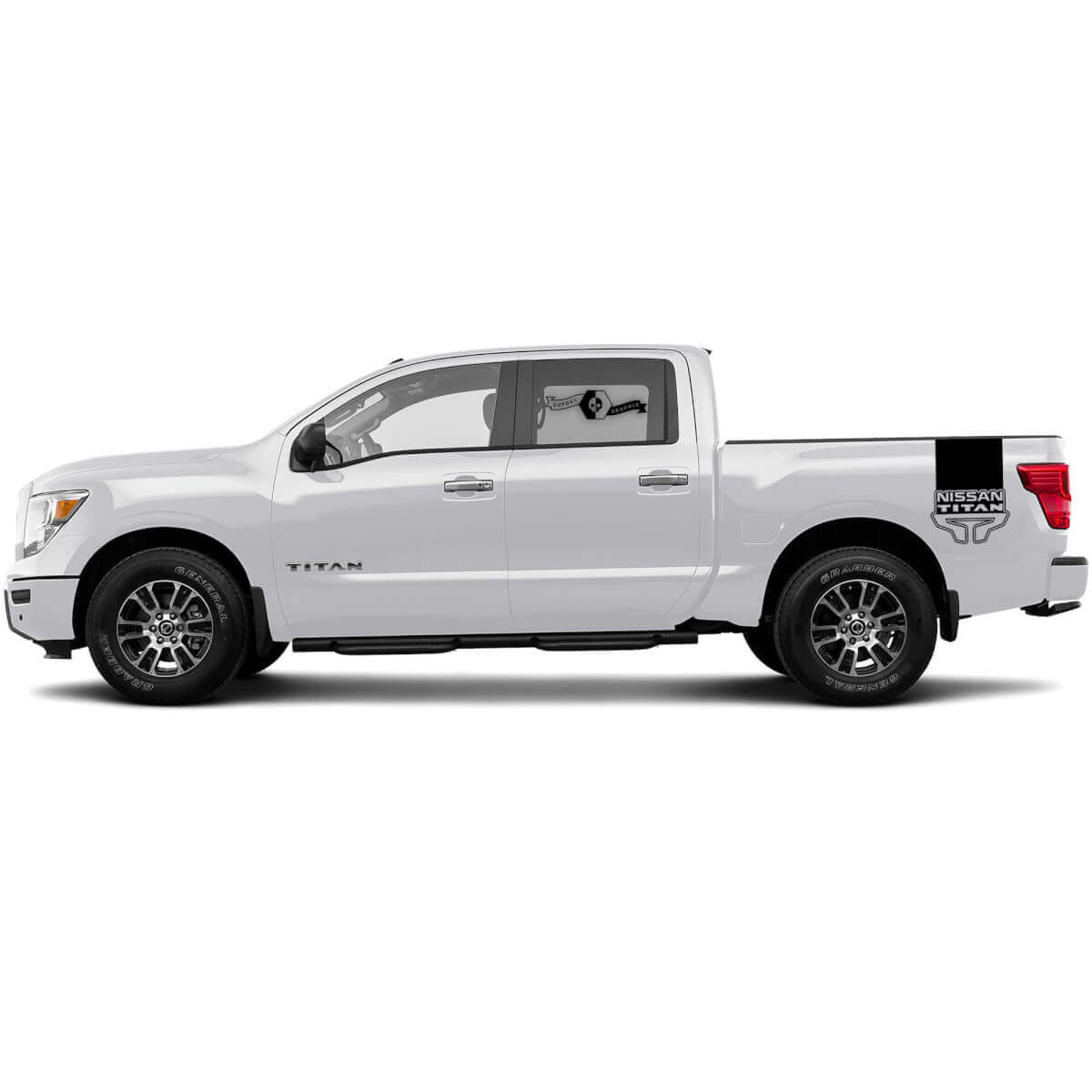2 Decal sticker kit Voor Nissan TITAN Streep WRAP Bed Decal Sticker Grafische Side Stripe
