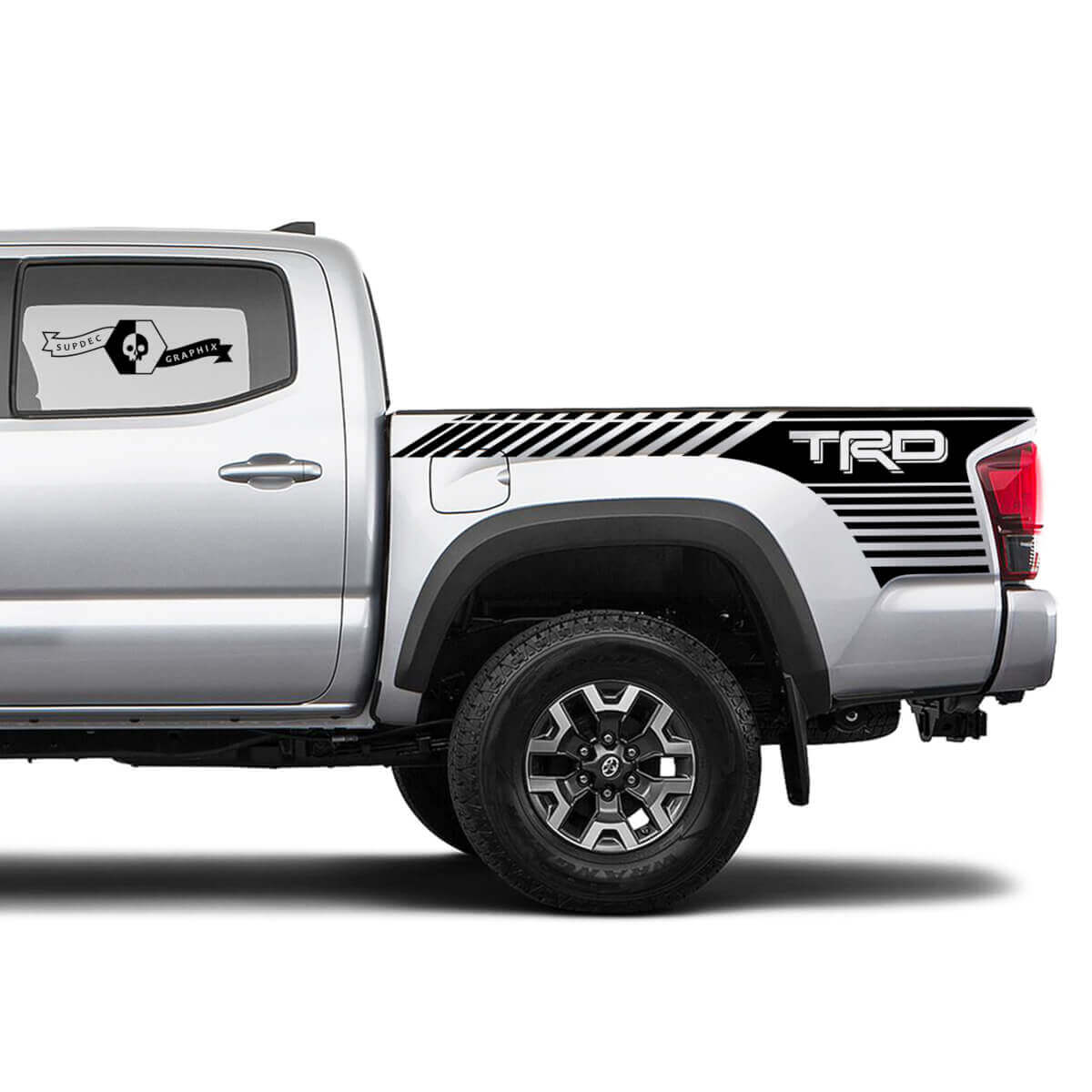 2 Decal sticker kit Voor Toyota Tacoma Trd Streep Bed Decal Sticker Grafische Kant WRAP
