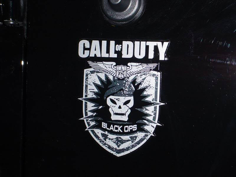 Call of Duty Black Ops Zijlogo Vinyl Sticker voor Jeep Wrangler