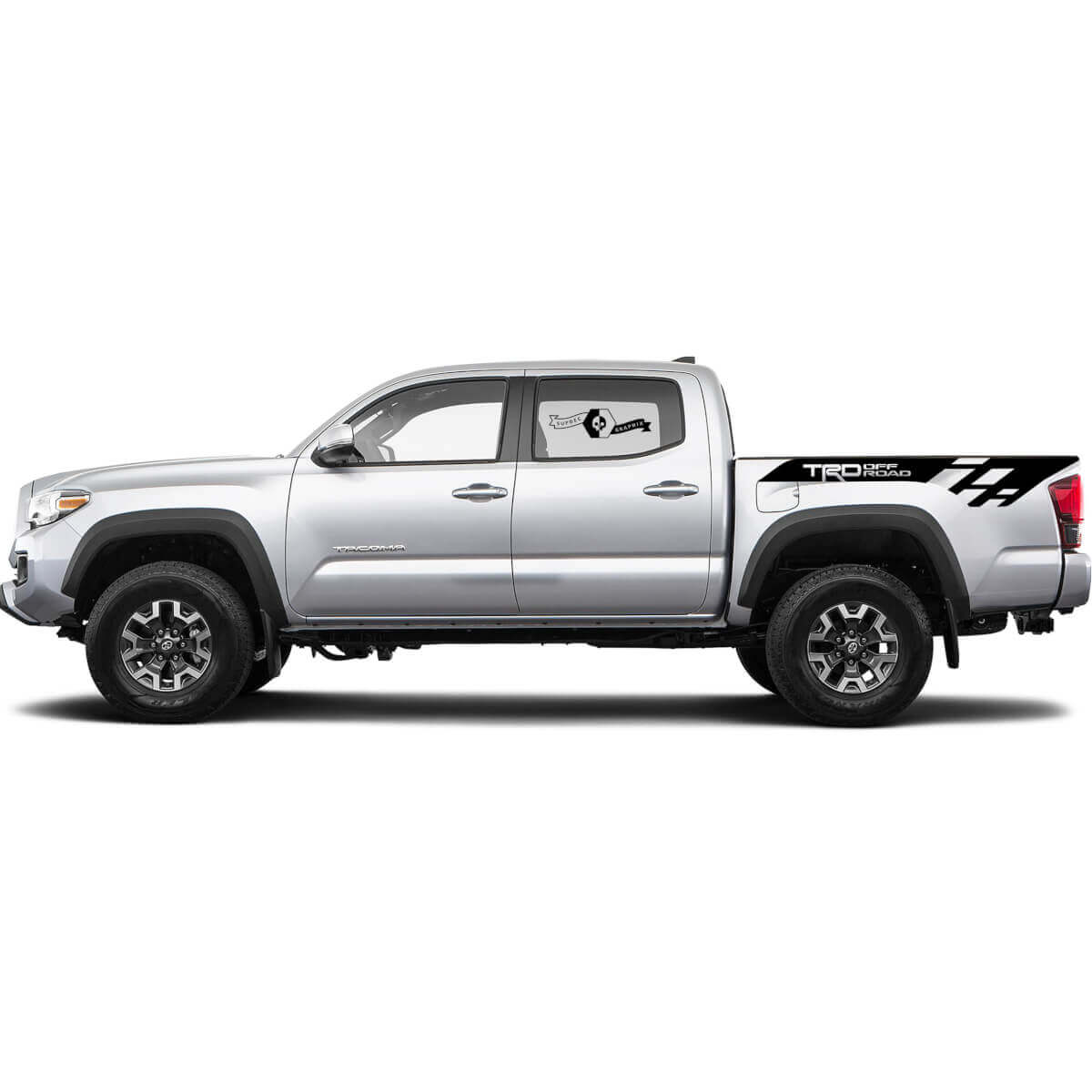2 Decal sticker set Voor Toyota Trd Off-Road Moderne Tacoma Bed Decal Sticker Grafische Zijde WRAP
