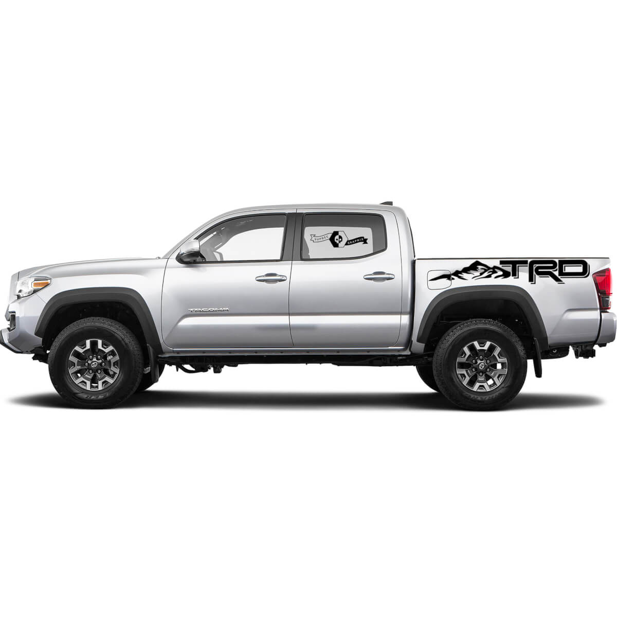 2 Decal Sticker Kit voor Toyota Tacoma TRD Off Road Mountains Bed Side Decal Sticker Grafisch
