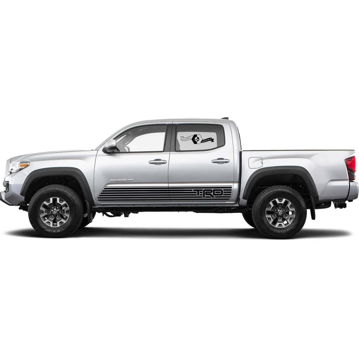 2 Decal sticker kit Voor Toyota Trd Slit Lines Tacoma Streep Deuren Wrap Rocker Panel Decal Sticker Grafisch
