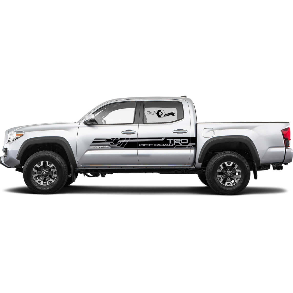 TRD Off Road Stijl Deurstrook Stickerset voor Toyota Tacoma