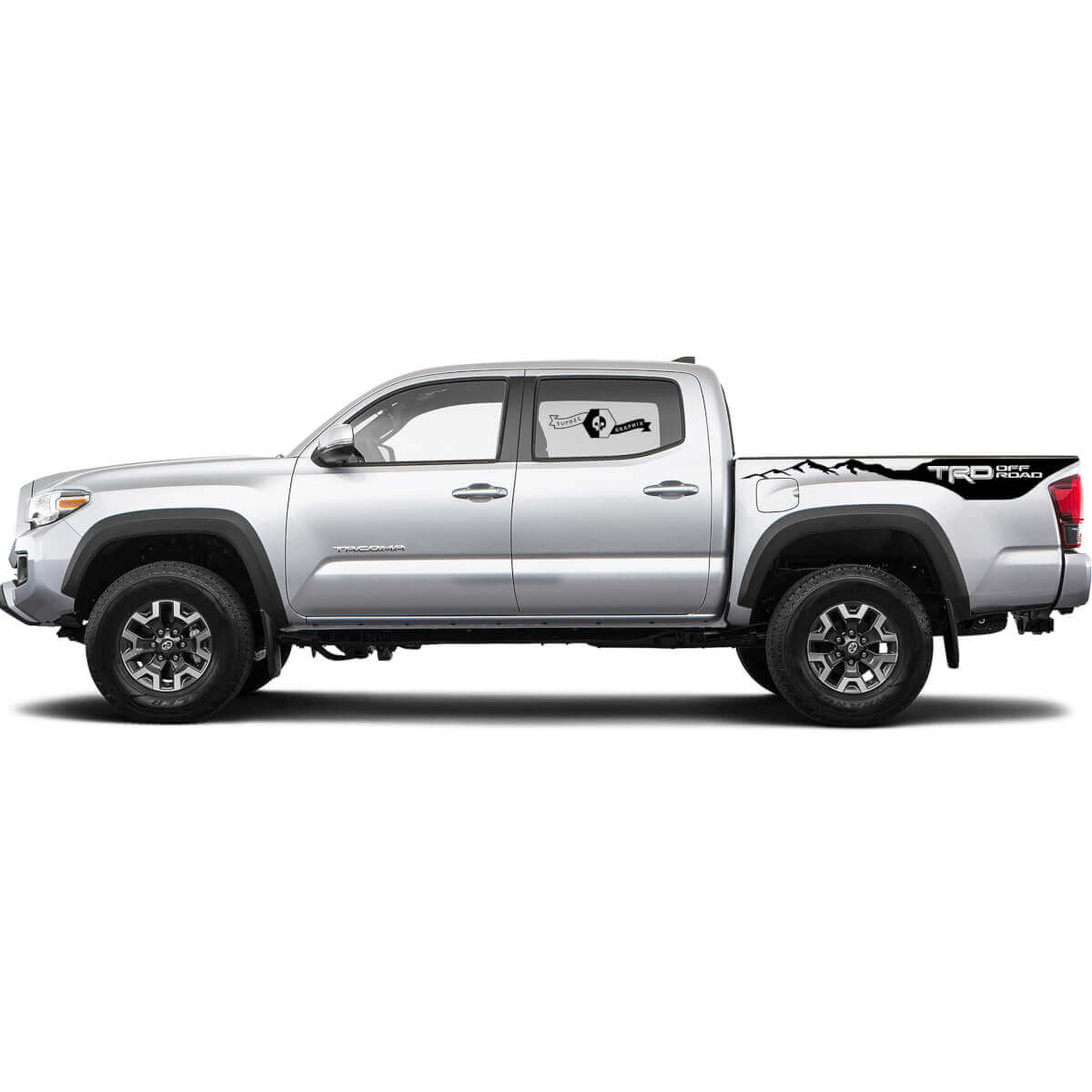 2X Tacoma Toyota TRD Off Road Truck Bed zijde Decals Vinyl Stickers Bergen
