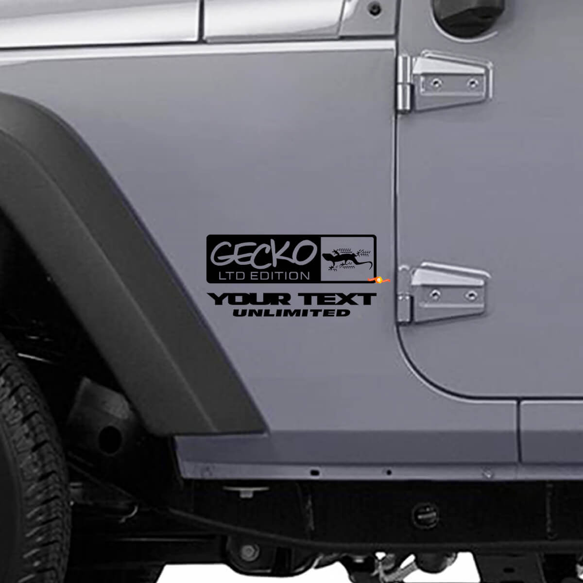 Gecko LTD Stijl Zij Vinyl Decal Kit voor Jeep Wrangler Rubicon