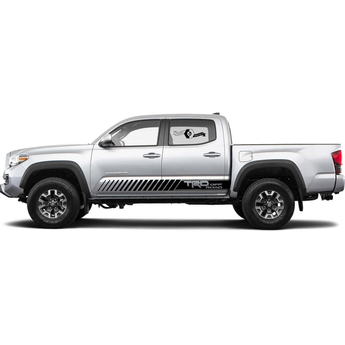 TRD Off Road Strobe Stijl Strepen Zij Vinyl Decal Sticker voor Toyota Tacoma 2016-2019