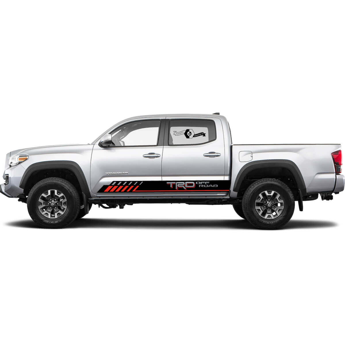 TRD Off Road Stijl Strepen Zij Vinyl Decal Sticker voor Toyota Tacoma 2016-2019