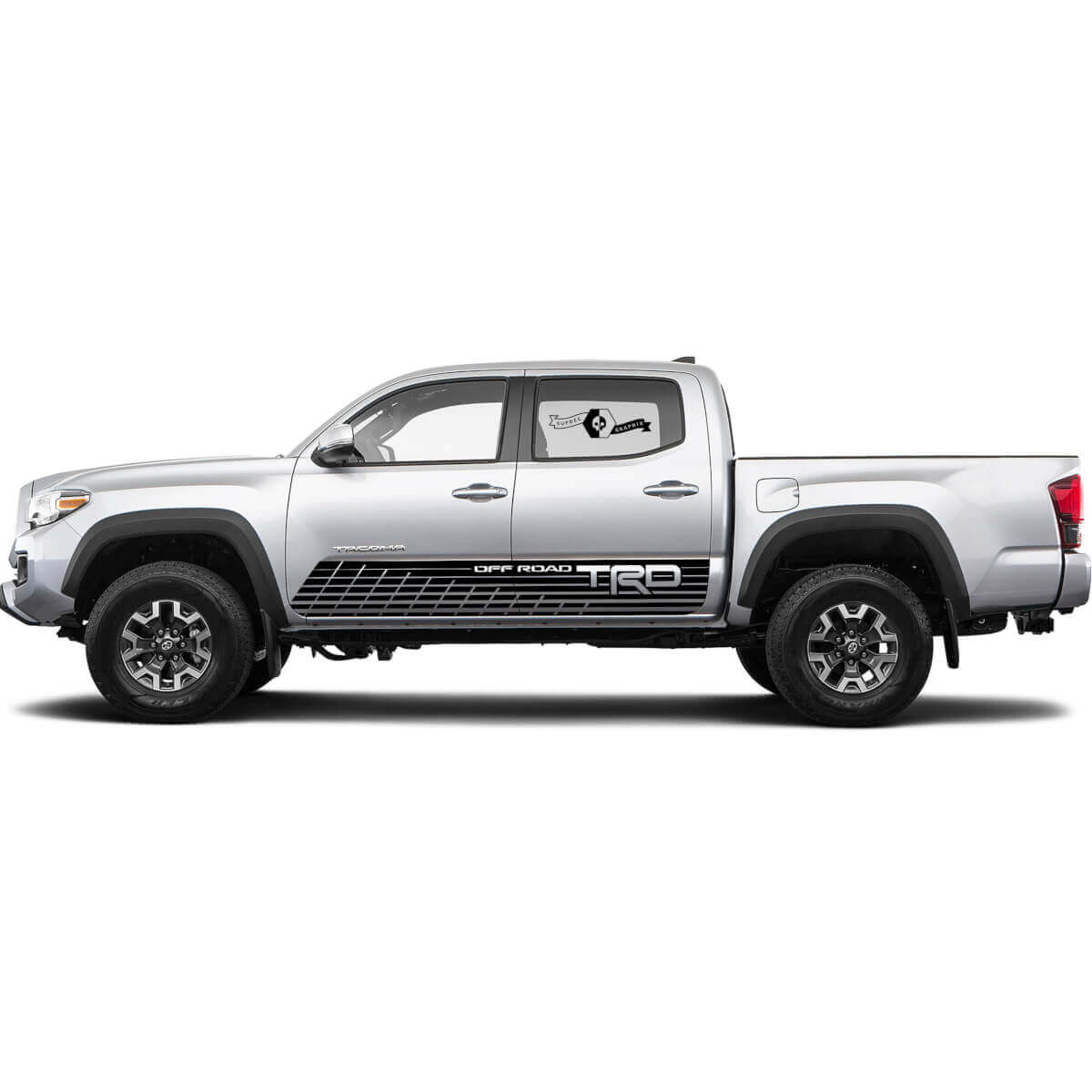 2X Toyota Tacoma TRD Off Road 2021 zijstreep Vinyl Decals Rocker Panel Graphics Rally Sticker
