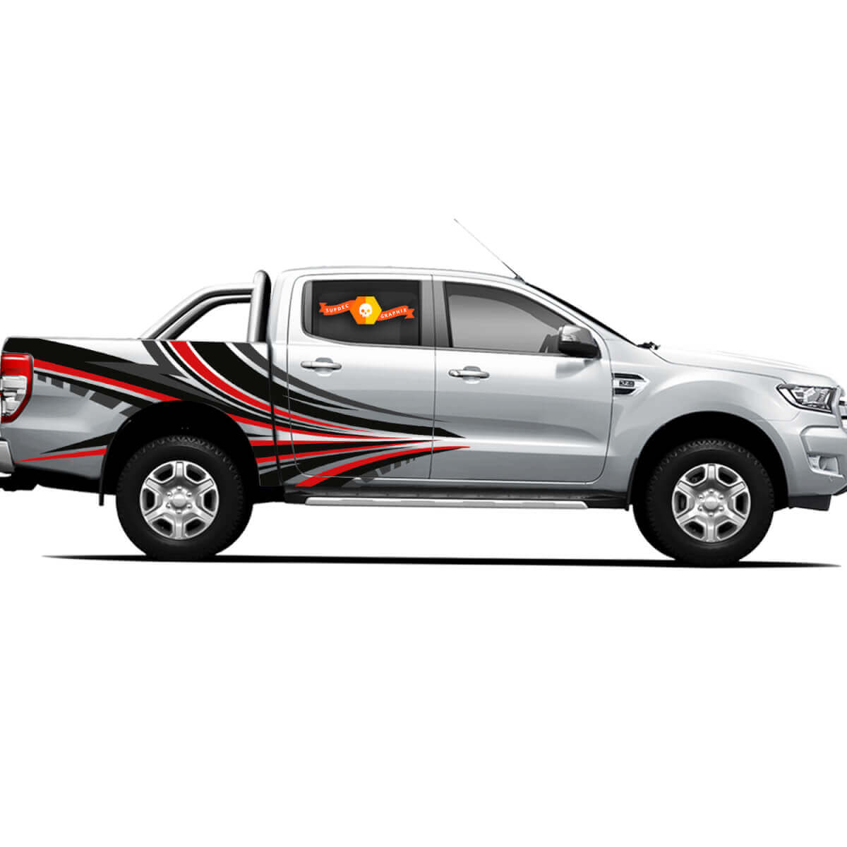 Paar Decals Vinyl Stickers 4X4 Tacoma Toyota TRD Off Road Truck zijdeuren Dragon's Reach

