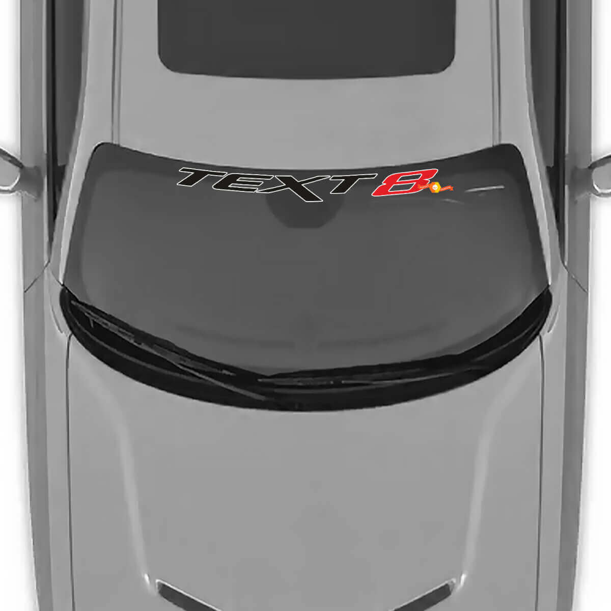 Aangepaste tekst SRT-stijl voorruit vinylsticker voor Dodge Challenger