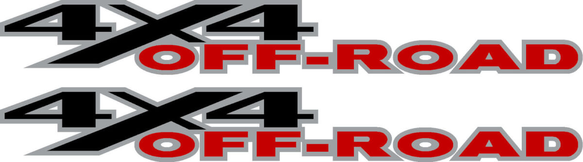 2 DODGE RAM 4x4 OFF ROAD TRUCK vinyl stickers stickers