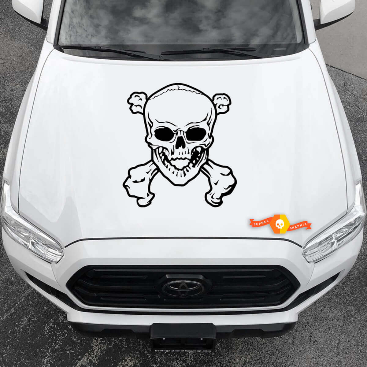 Vinyl Stickers Grafische Stickers Botten Auto motorkap Nieuw Triple Skull Triple SkullTriple Skull 2022
