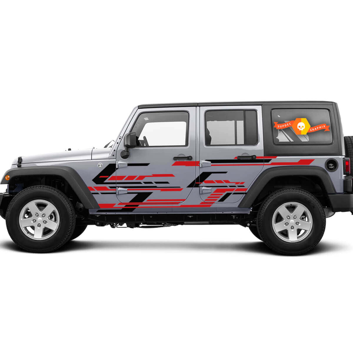 2 Kleuren Nieuwe JEEP Sticker modderspat zijdeur graphics Wrangler Deur

