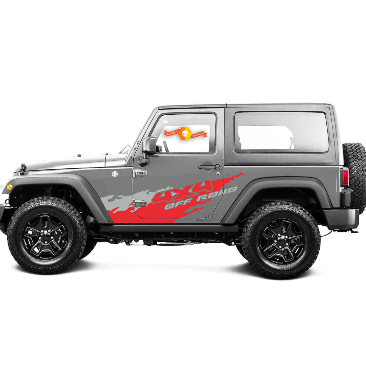 2 Kleuren Nieuwe JEEP Decal Sticker modderspat 4x4 Off-road zijdeur graphics Wrangler Deur
