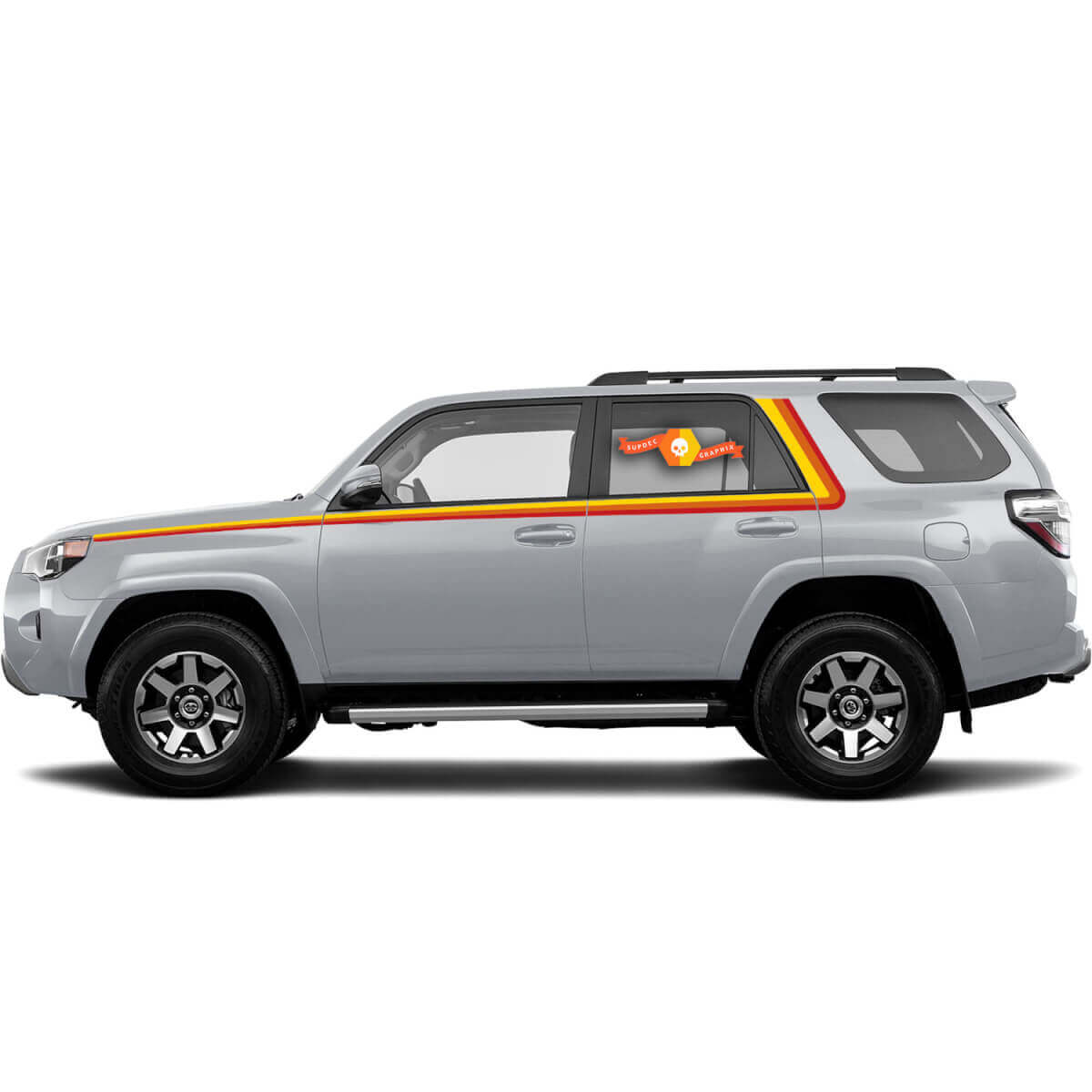 Vintage Stijl Zijstrepen Vinyl Decal Kit voor Toyota 4Runner