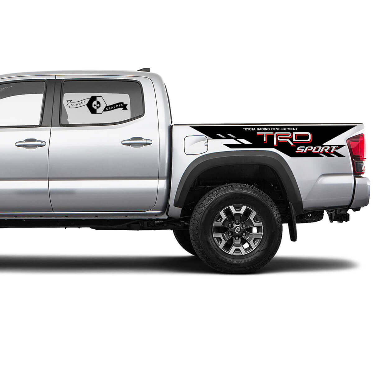 2 Tacoma 2 Kleuren Zijkant Bed TRD Sport Vinyl Stickers Decal Kit voor Tacoma Toyota Racing Development
