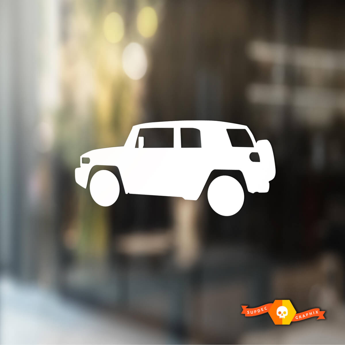 FJ Cruiser Silhouet Universele Vinyl Decal Sticker voor Toyota FJ Cruiser