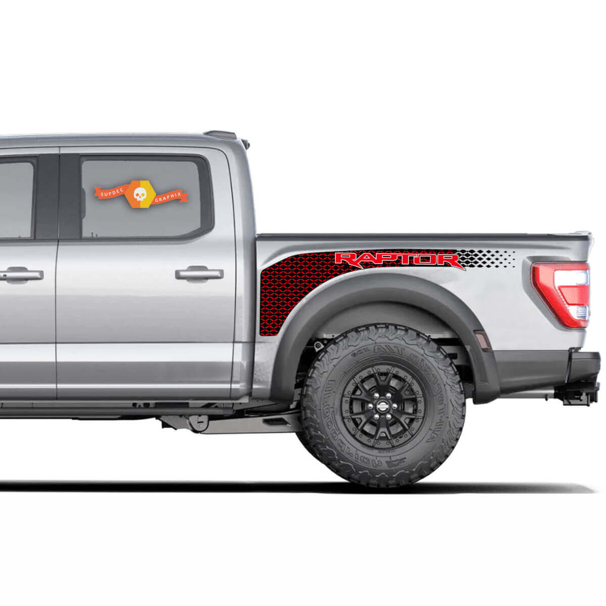 Tracery Splash Zijkant Bed Vinyl Decal Kit voor Musclecar truck 2022