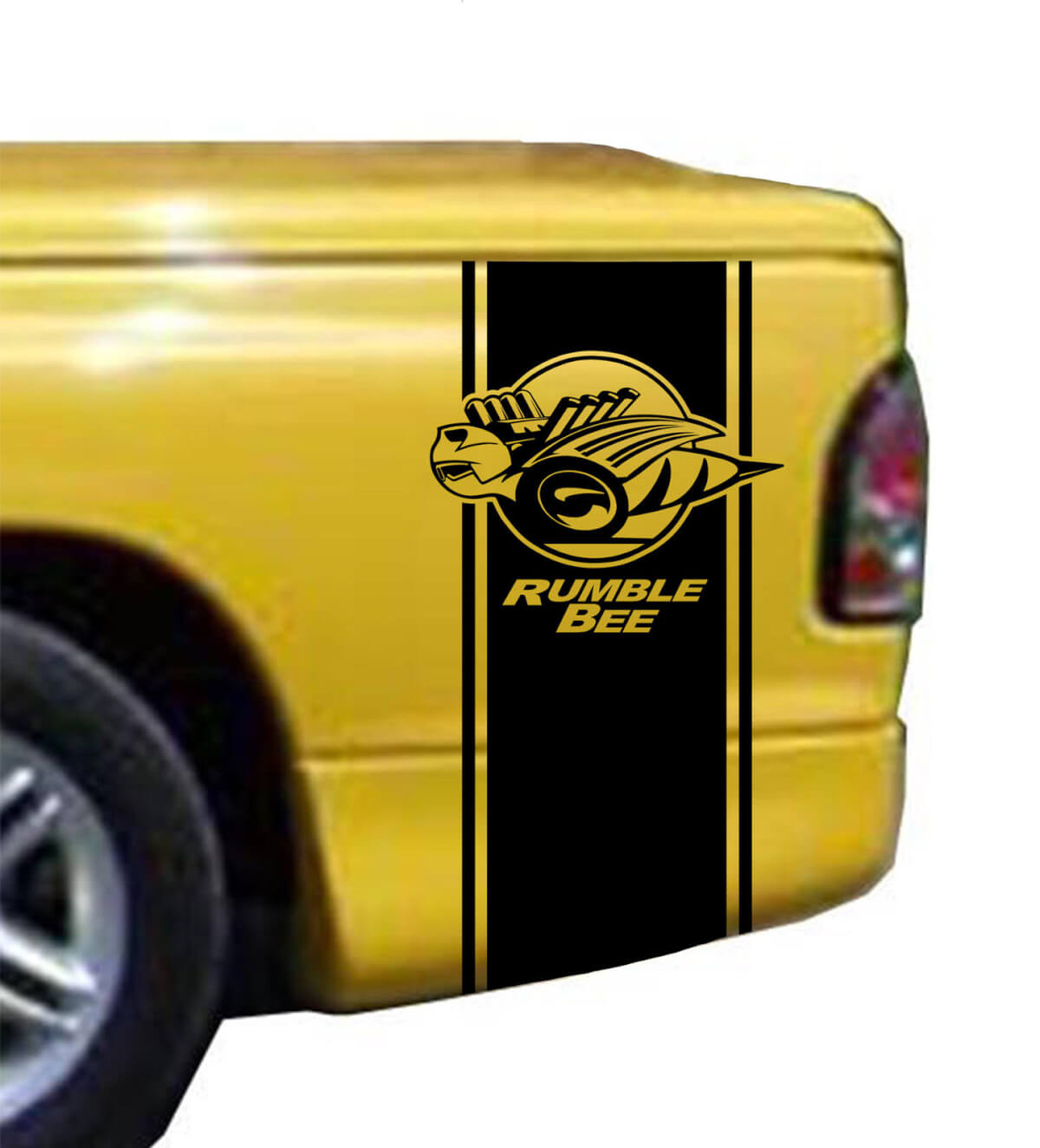 Rumble Bee Bed Stripe Kit Past op Dodge Ram Truck Vinyl Sticker Decal Stick
