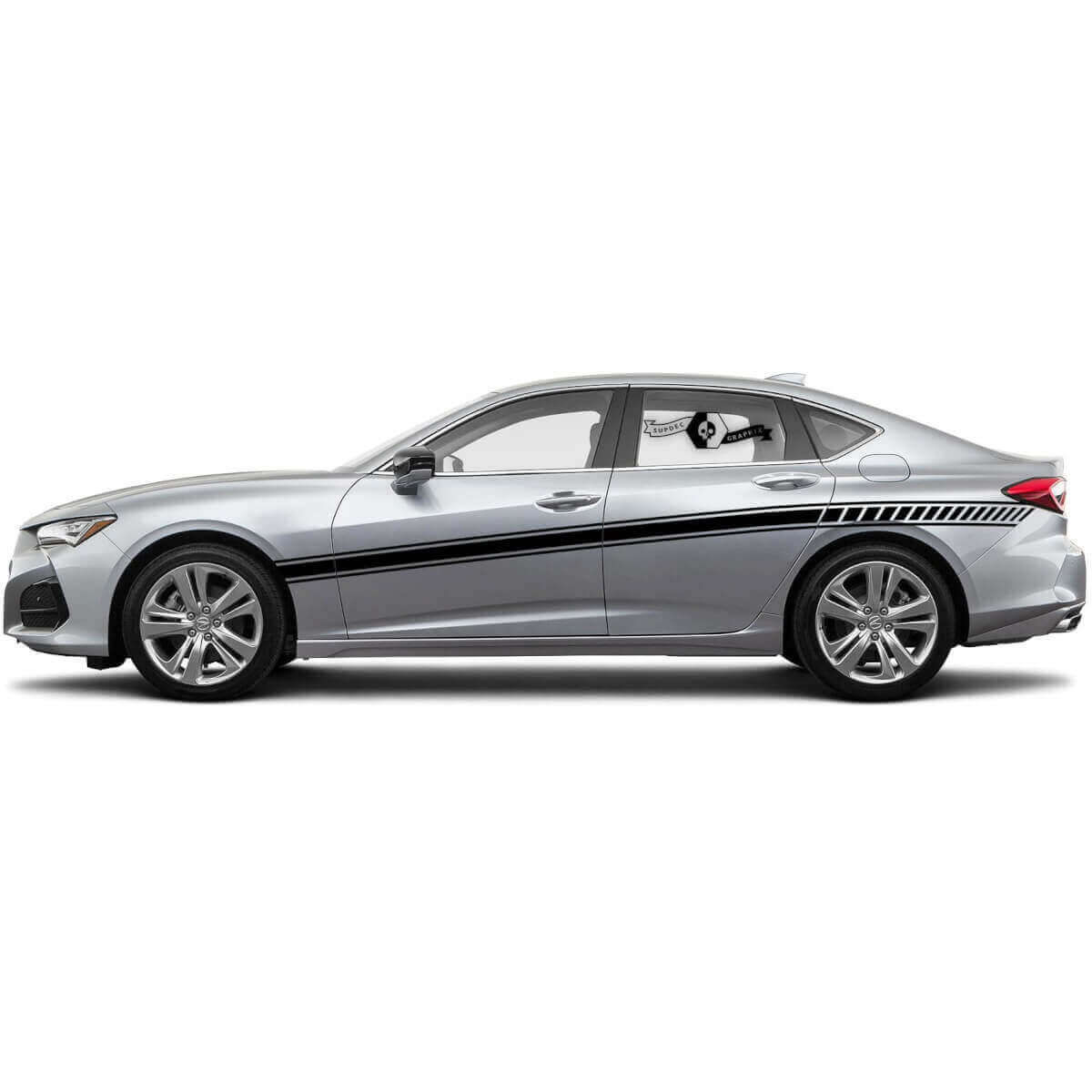 Racetapezijde Vinylsticker voor Acura TLX 2021